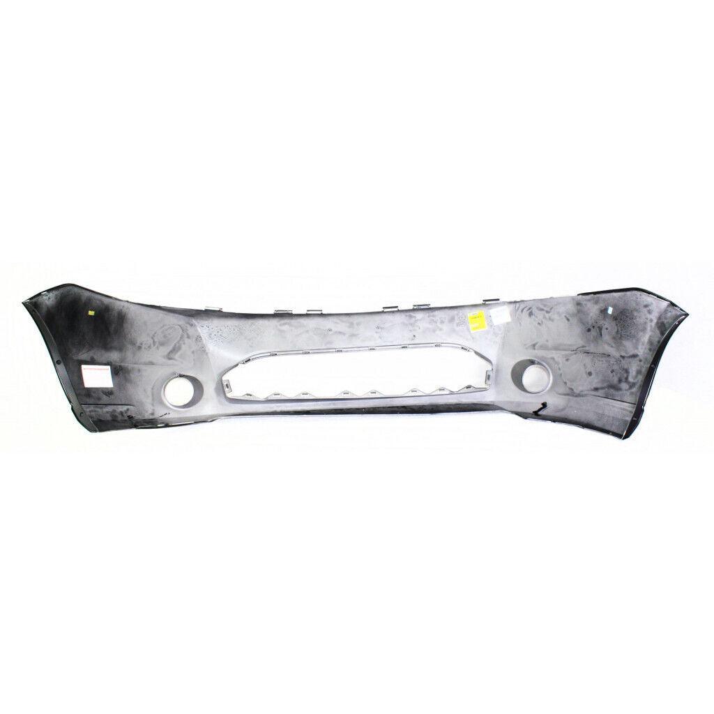 Pare-chocs avant apprêté pour Ford Focus 2009-2011 avec emplacements pour feux antibrouillard ronds (berline SES 2010-2011 / coupé 2009-2010), référence FO1000641C