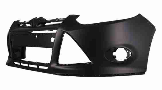 Pare-chocs avant apprêté pour Ford Focus 2012-2014, sans emplacement pour caméra de stationnement, sauf clignotants électriques, FO1000664C