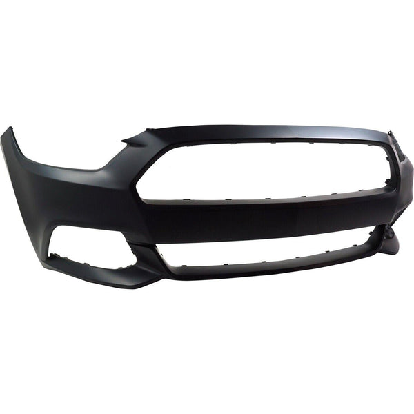 2015-2017 Ford Mustang Bumper Front Primed Without Tow Hook Hole Capa