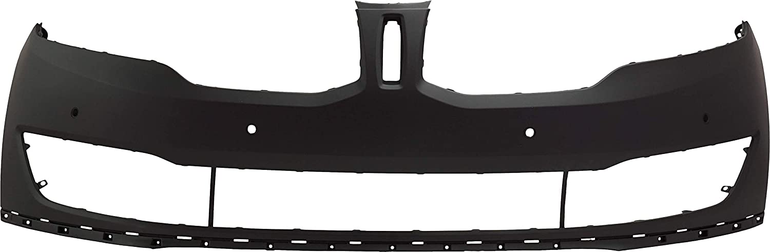 Pare-chocs avant apprêté pour Lincoln MKX 2016-2018 avec 6 capteurs/caméras, sans trou pour crochet de remorquage/laveuse, Fo1000711C - Hunt Parts
