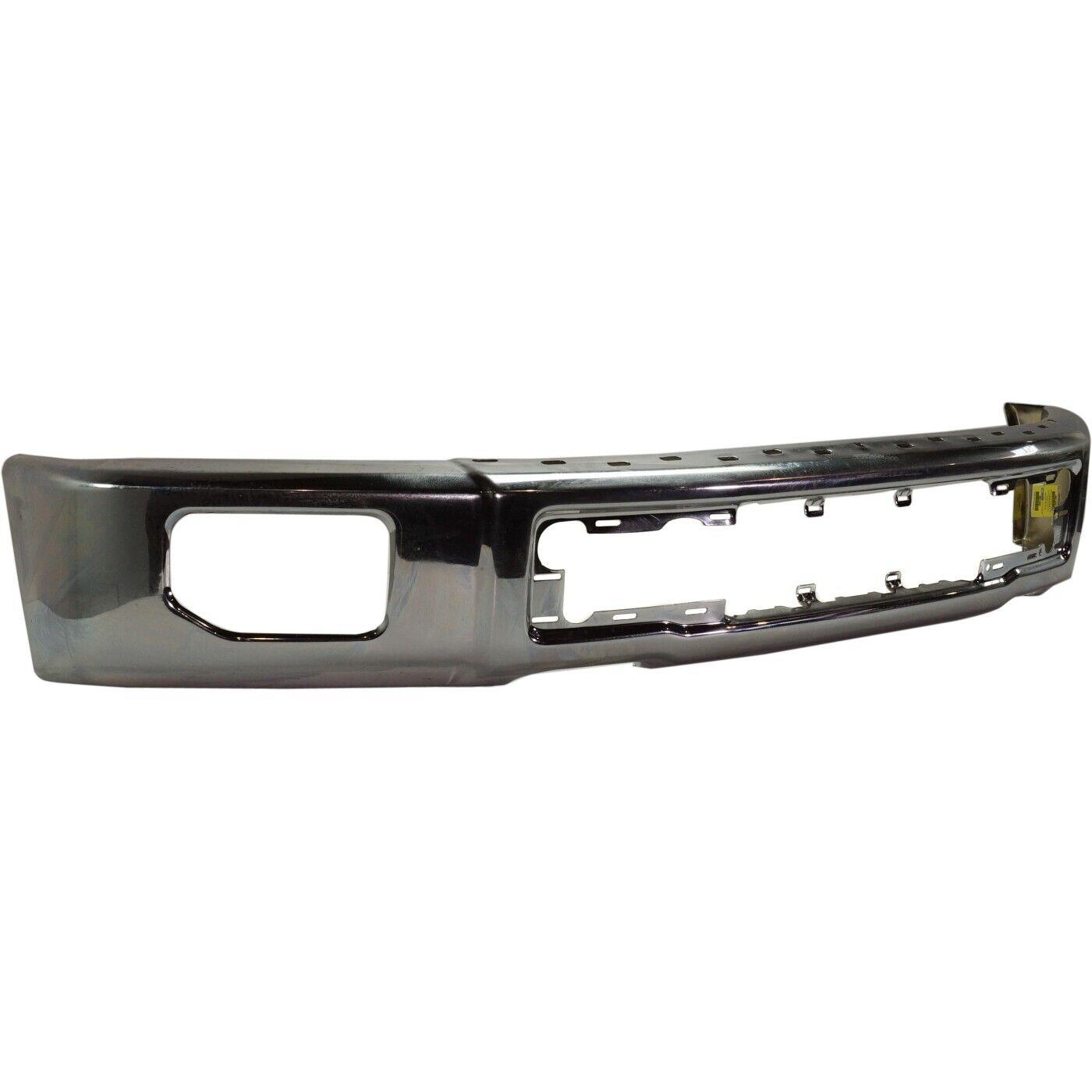 Pare-chocs avant chromé pour Ford F150 2015-2017 avec emplacements pour feux antibrouillard (sans embouts), FO1002422