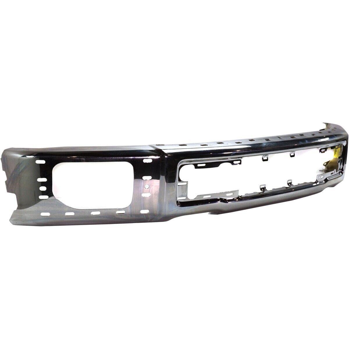 Pare-chocs avant chromé pour Ford F150 2015-2017 avec emplacements pour feux antibrouillard et embouts, FO1002425