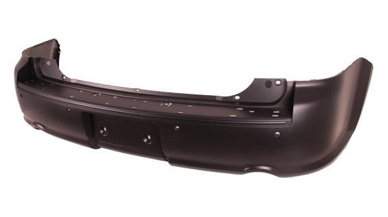 Pare-chocs arrière Ford Flex 2010-2019 apprêté avec turbo et capteur, sans attelage (double sortie d'échappement), FO1100658