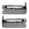 2009-2014 Ford F150 Bumper Face Bar Rear Chrome Without Sensor Driver Side/Passenger Side Set