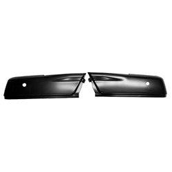 Bumper Face Bar Rear Driver Side/Passenger Side Ford F150 2015-2020 (Set) Black With Sensor , Fo1102383U