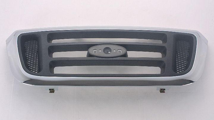 Calandre Ford Ranger 2004-2005 Gris chromé 2 roues motrices, FO1200455