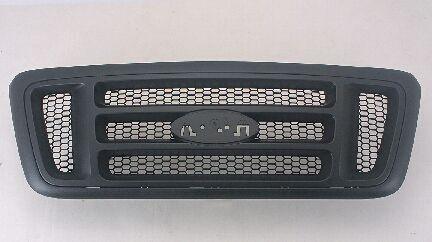 2005-2008 Ford F150 Grille Dark Gray With Front/H-Bar Type With Black Ptd Honeycomb Xl Model