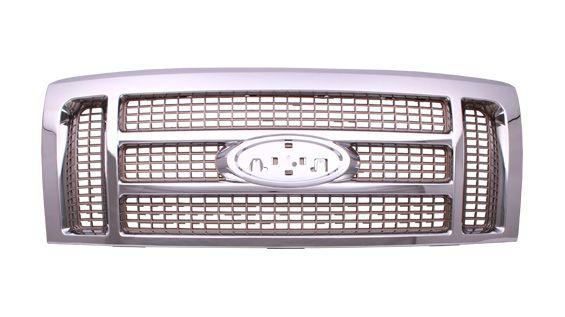 Calandre King Ford F150 2009-2012 Ranch Gold avec face avant chromée, FO1200522