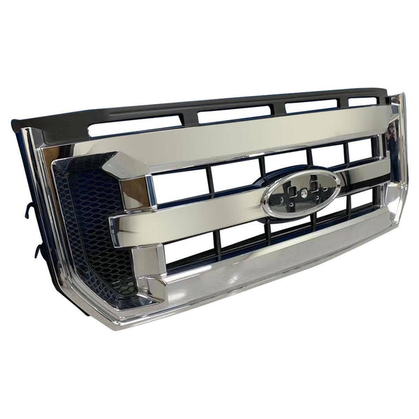 2015-2017 Ford F150 Grille Chrome 3 Bar Style With Black Mesh