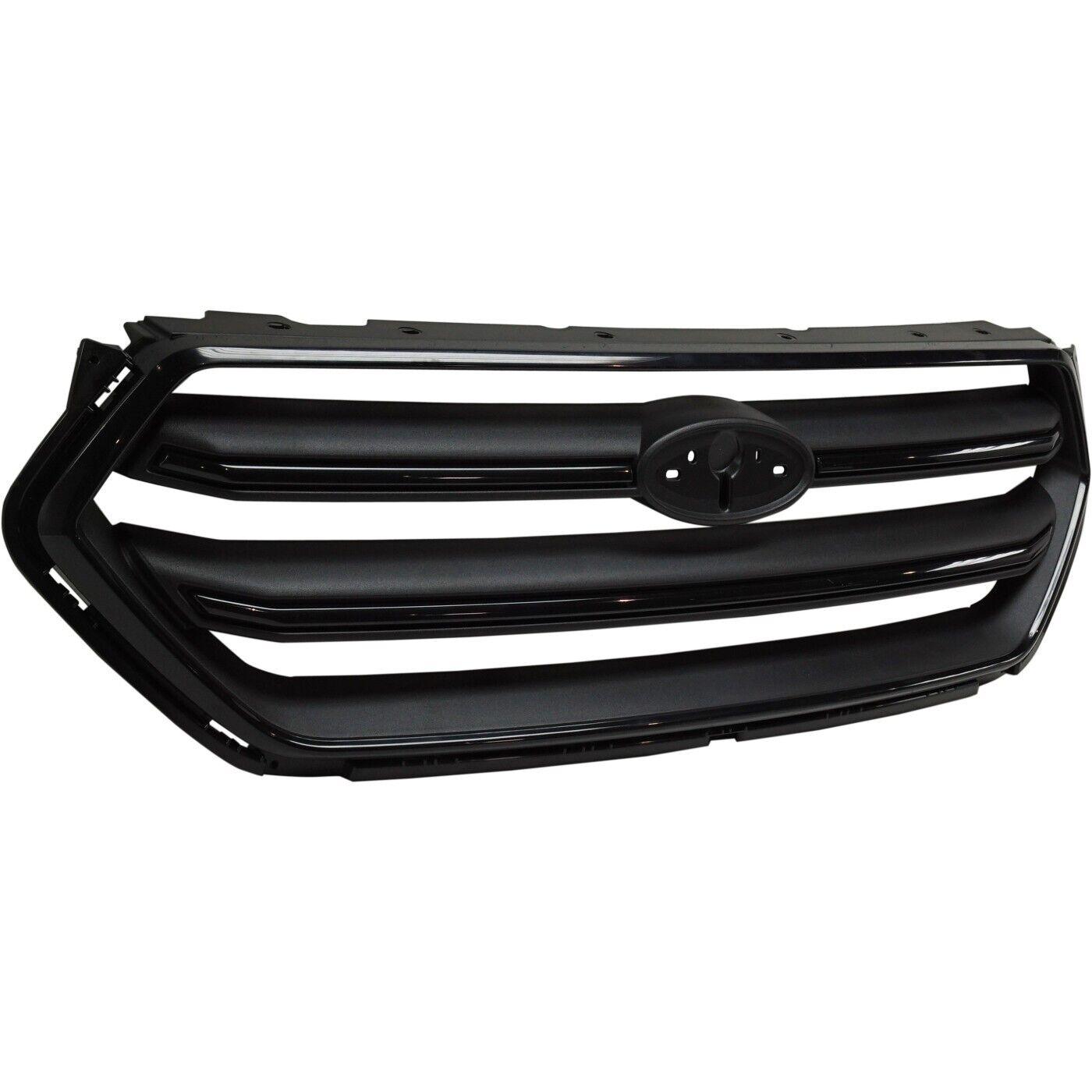 Calandre Ford Escape 2017-2019 Noir mat avec barres noires phosphatées (sans chrome), FO1200592