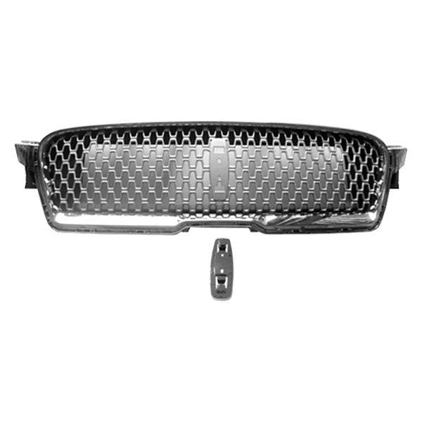 Calandre Lincoln MKZ 2017-2020 Noir brillant avec support d'emblème avant satiné, FO1200614