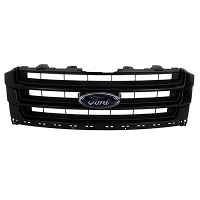 Calandre Ford Expedition Max 2018-2021 Chrome/Noir mat avec caméra, sans pack Stealth Edition, modèle Ltd/Max Ltd, FO1200649