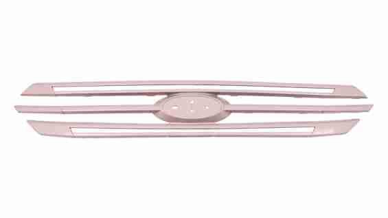 Moulure de calandre extérieure Ford Taurus 2013-2019, gris mat avec bande chromée, FO1210115
