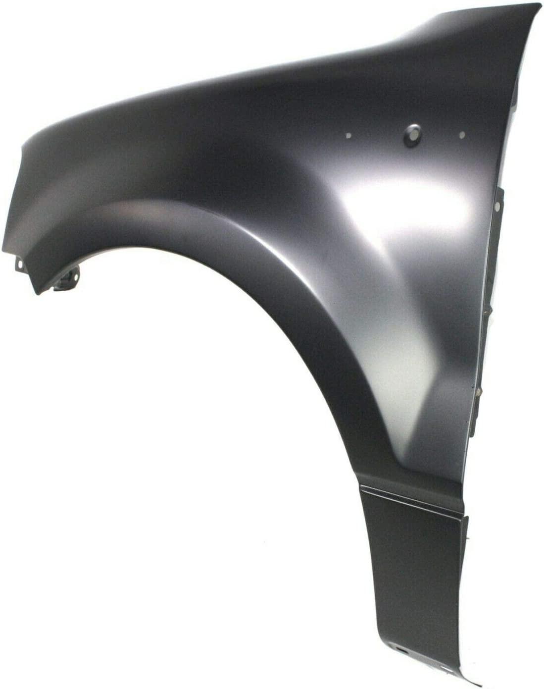 Aile avant côté conducteur Ford F150 2004-2008 sans élargisseur d'aile, FO1240231