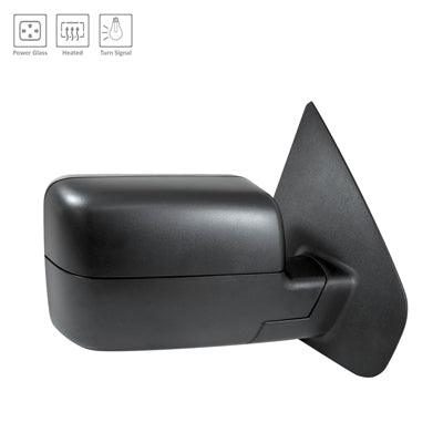 Rétroviseur extérieur côté conducteur pour Ford F150 2004-2006, électrique, chauffant, texturé, avec clignotant, sans éclairage de bas de porte, FO1320242