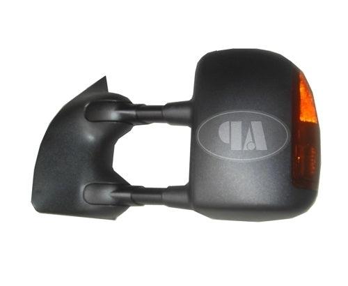 Rétroviseur extérieur côté conducteur pour Ford F550 (2003-2007), électrique, chauffant, texturé, avec clignotant et rabattable, FO1320268