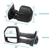 2015-2018 Ford F150 Mirror Driver Side Manual Towing Type Manual Extend Textured Cap