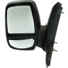 2015-2019 Ford Transit T-350 Wagon Mirror Driver Side Manual Textured With Short Arm With Low Roof
