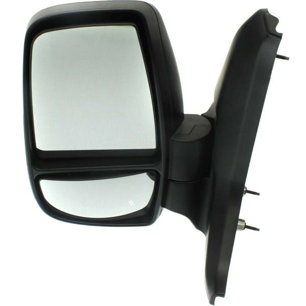 2015-2019 Ford Transit T-350 Wagon Mirror Driver Side Manual Textured With Short Arm With Low Roof