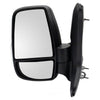 2020 Ford Transit T-350 Crew Mirror Driver Side Power Textured Short Arm 12 Pin Connector With Signal/Blind Spot/Power Fold For Low Roof