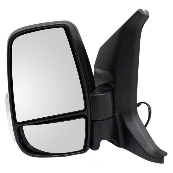 2020 Ford Transit T-350Hd Cargo Mirror Driver Side Power Textured Short Arm 12 Pin Connector With Signal/Blind Spot/Power Fold For Medium/High Roof