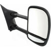 1999-2004 Ford F350 Mirror Passenger Side Power Textured Dual Arm/Glass Telescopic Type Round Plug
