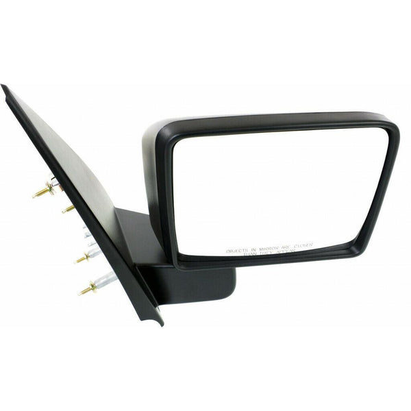 2004-2008 Ford F150 Mirror Passenger Side Manual Std Square Design Textured