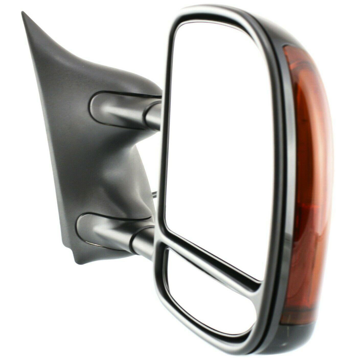 Rétroviseur extérieur côté passager pour Ford F550 2003-2007, électrique, chauffant, avec clignotant et rabattable (modèle remorquage), FO1321274