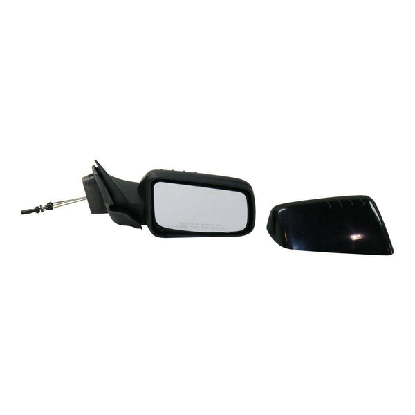 2008-2011 Ford Focus Mirror Passenger Side Manual Usa Built With Textured Cover With 4 Ridges Pattern On Top Of Cover