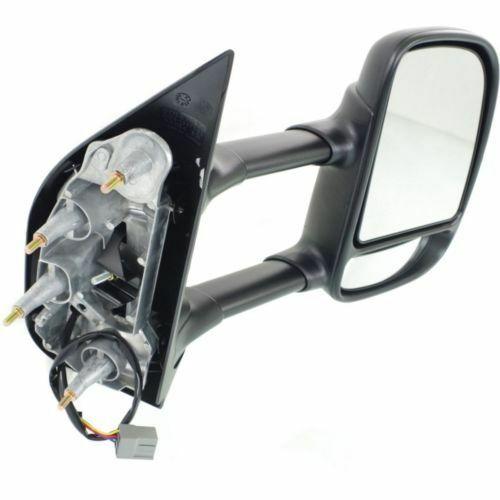 Kool Vue Pair Manual Fold Textured Black Side Mirrors For Ford E-Series Van E150 E250 E350 E450 2008-2013