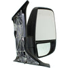 2015-2019 Ford Transit T-150 Cargo Mirror Passenger Side Manual Textured With Short Arm With Medium/High Roof