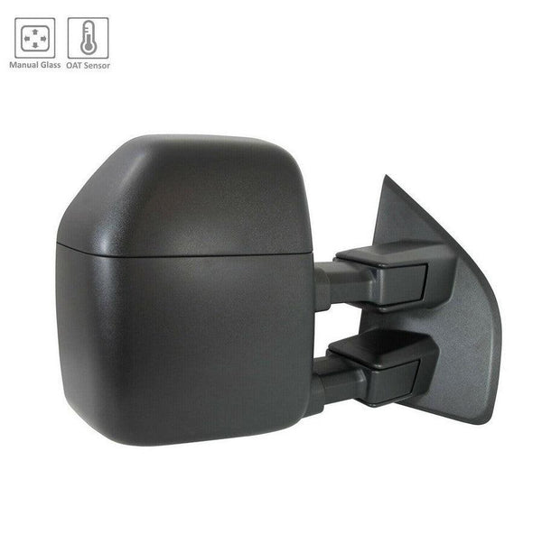 2017-2019 Ford F350 Mirror Passenger Side Manual Tow With Temperature Sensor/ Textured Cap