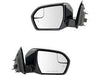 2019-2020 Ford Expedition Max Mirror Passenger Side Power Heated Without Signal/Blind Spot Black Smooth