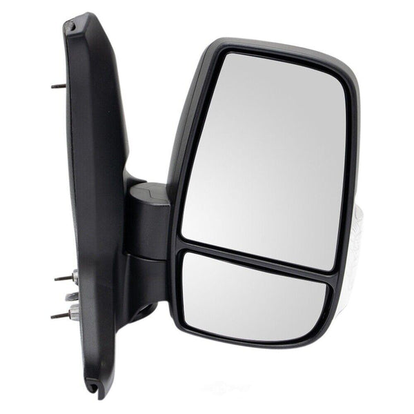 2020 Ford Transit T-150 Wagon Mirror Passenger Side Power Textured Short Arm 12 Pin Connector With Signal/Blind Spot/Power Fold For Low Roof