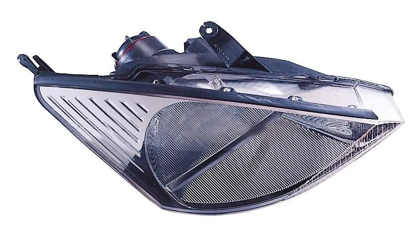 Phare avant gauche (côté conducteur) pour Ford Focus 2000-2002, sans phares HID ni SVT, avec enjoliveur chromé de haute qualité, référence FO2502171