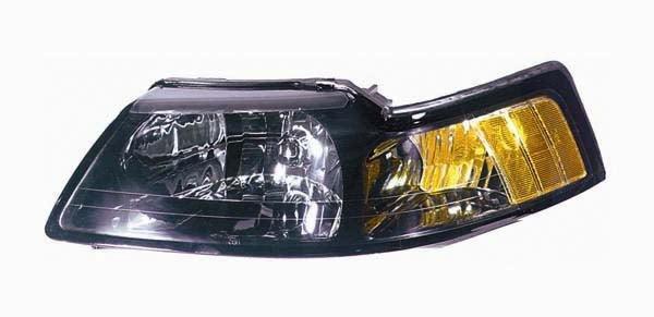Phare avant côté conducteur pour Ford Mustang 2001-2004, contour noir, haute qualité, FO2502177