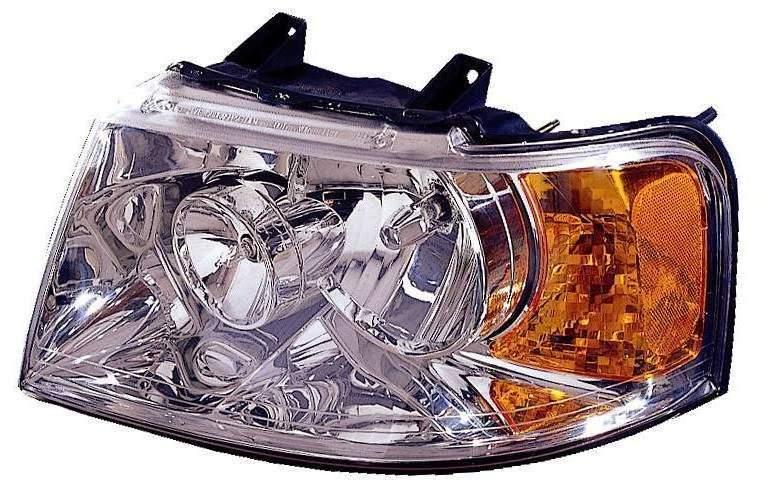 Phare avant gauche chromé de haute qualité pour Ford Expedition 2003-2006 (sans pack tout-terrain), référence FO2502181