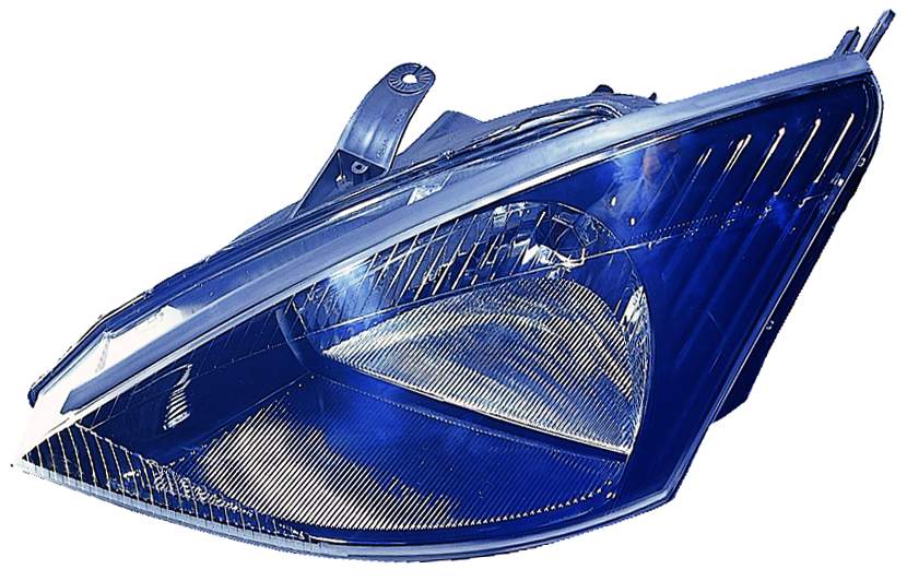 Phare avant gauche (côté conducteur) pour Ford Focus SVT 2002-2004 avec pack SVT, enjoliveur noir, haute qualité, référence Fo2502192 - Hunt Parts