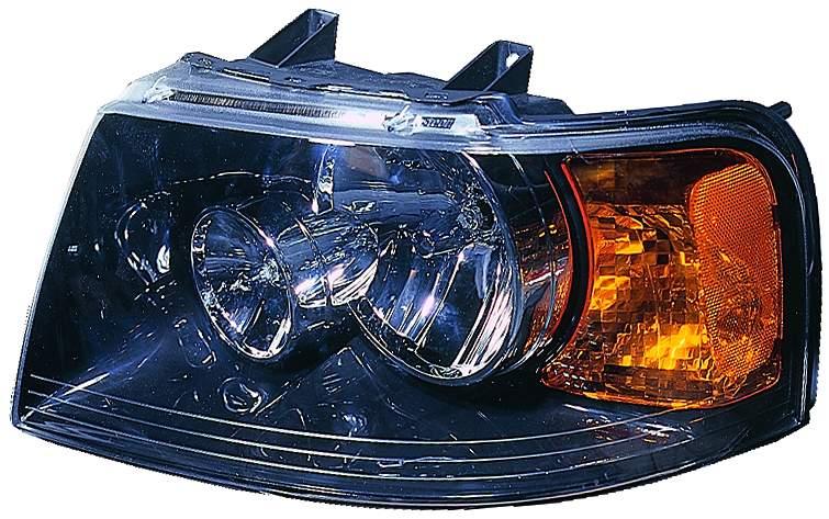 Phare avant côté conducteur pour Ford Expedition 2003-2006, contour noir, sans pack route, haute qualité, FO2502198
