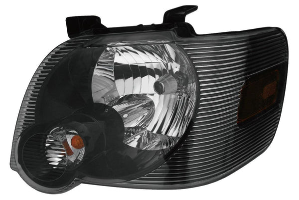 2008-2010 Ford Explorer Sport Trac Head Lamp Driver Side Smoked Lens High Quality