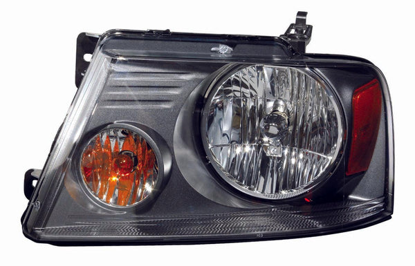 2007-2008 Ford F150 Head Lamp Driver Side With Medium Gray Background Economy Quality