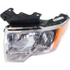2009-2014 Ford F150 Head Lamp Driver Side Except Harley Davidson Svt With Chrome Trim High Quality