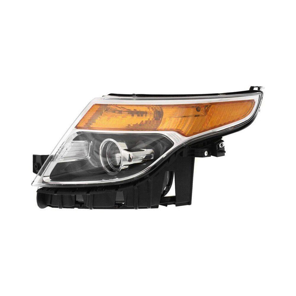 Phare avant gauche halogène sans gyrophare pour Ford Explorer 2013-2015 (modèle police), référence FO2502328