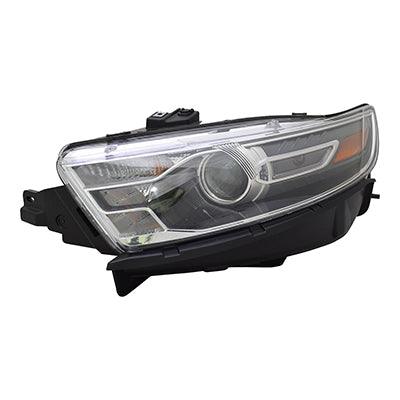 Phare avant gauche halogène avec enjoliveur noir, style projecteur, pour Ford Taurus 2014-2015 (référence 37117, haute qualité, FO2502332).