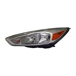 Phare avant gauche halogène avec enjoliveur en aluminium et feux de jour à LED de haute qualité pour Ford Focus 2015-2018, référence FO2502340