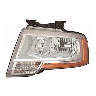 Phare avant côté conducteur pour Ford Expedition 2015-2017, sans projecteur ni réflecteur complexe, finition noire de haute qualité, FO2502346