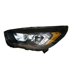 Phare avant côté conducteur pour Ford Escape 2017-2019, contour noir avec éclairage LED de haute qualité, FO2502352