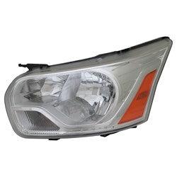 Phare avant côté conducteur pour Ford Transit T-350HD (passager) 2016-2019, sans logo, avec garniture chromée, de haute qualité, référence 39859, FO2502357