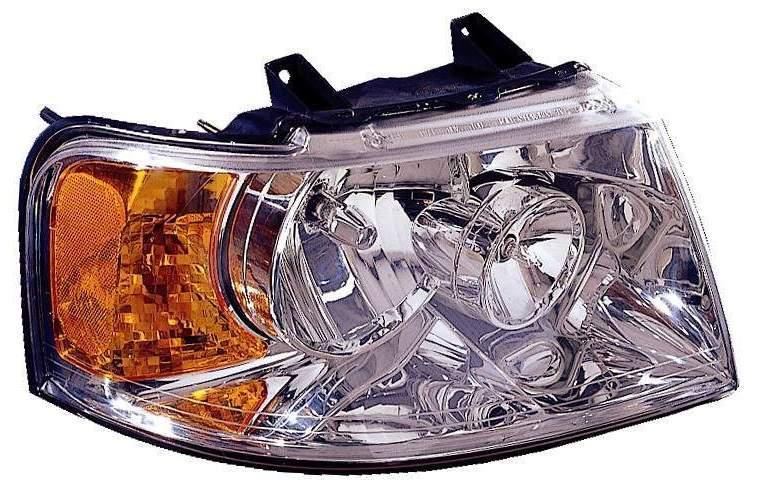 Phare avant côté passager chromé pour Ford Expedition 2003-2006 (sans pack tout-terrain), haute qualité, FO2503181