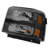 2005-2007 Ford F450 Head Lamp Passenger Side Black Bezel With Harley-Davidson Pkg High Quality